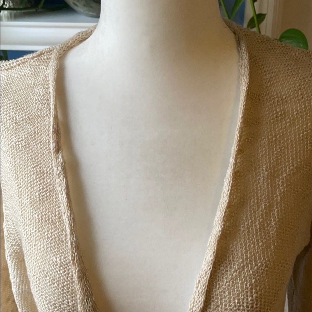 🌺Beige open front cardigan🌺 - Picture 3 of 7